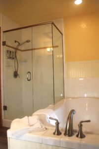 Sequoia Suite elliott glass door shower sequoia