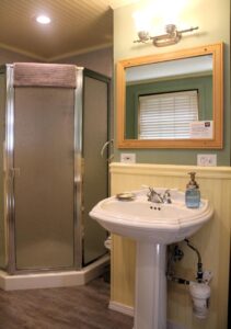 Sugar Pine Suite sugar pine vanity shower